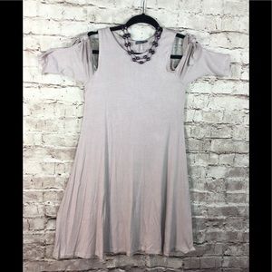 Soprano NWT Junior Taupe Dress sz. S